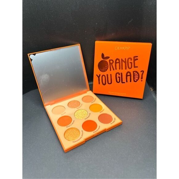 NIB! Colourpop Orange You Glad Matte Metallic Glitter 9 Pan Eyeshadow Palette - Picture 1 of 4